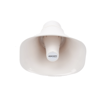 Altavoz para Exterior | Tipo Trompeta | 15-30W | 70/100V | IP66 | Material ABS | Bracket de Metal