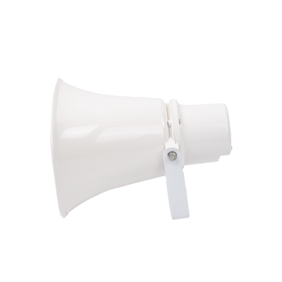 Altavoz para Exterior | Tipo Trompeta | 15-30W | 70/100V | IP66 | Material ABS | Bracket de Metal