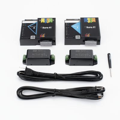 Relay Inalámbrico / 2 Relevadores / 2 Entradas / Atraviesa hasta1.6 KM En Construcción o Material