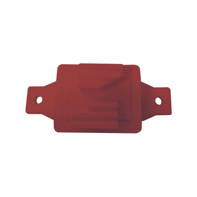 Aislador de Paso color Rojo reforzado para cercos eléctricos, resistente al clima extremoso