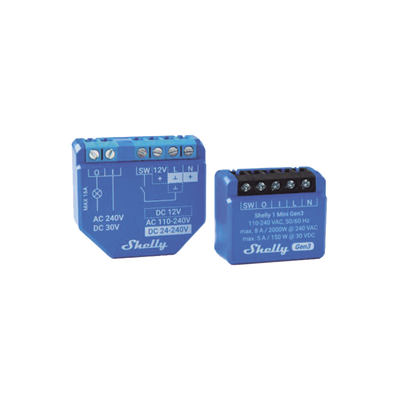 Mini Interruptor inteligente con Wi-Fi, contacto seco, 1 canal 8A, compatible con asistentes de voz Alexa y GoogleHome