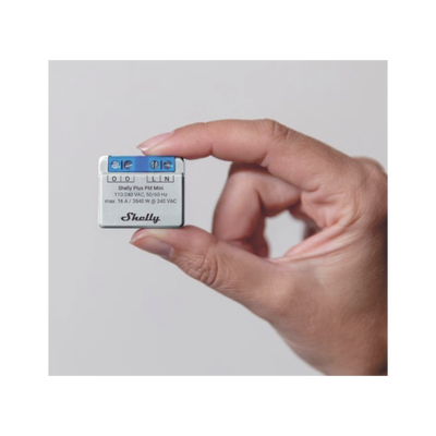 El medidor de potencia más pequeño, inteligente con Wi-Fi, medición de consumo, 1 canal 16A,