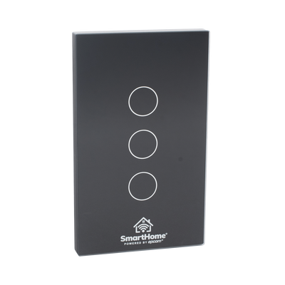 (Wifi) Apagador switch inalámbrico WIFI, control de 3 regresos de carga, 110V