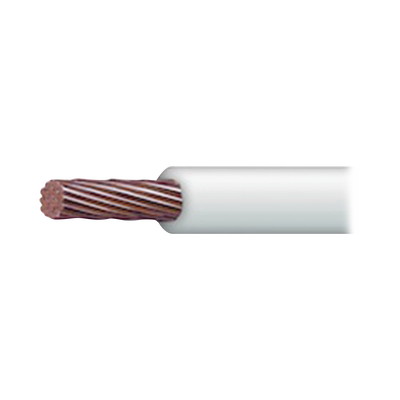 Cable Eléctrico 8 awg color blanco,Conductor de cobre suave cableado. Aislamiento de PVC, autoextinguible. BOBINA 100 MTS