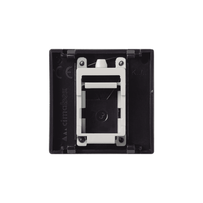 Módulo Color Grafito con 1 Espacio para Jack Keystone con Guardapolvo para las cajas de escritorio Ofiblock y Teleblock / (K76/14)