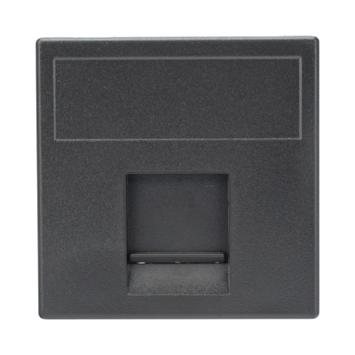 Módulo Color Grafito con 1 Espacio para Jack Keystone con Guardapolvo para las cajas de escritorio Ofiblock y Teleblock / (K76/14)