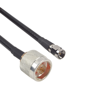 Cable LMR-240UF (Ultra Flex) de 60 cm con conectores N Macho y SMA Macho.
