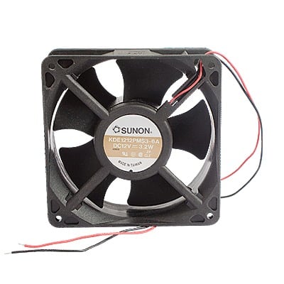 Ventilador de 12 V, KDE1212, 120 x 38.5 mm, 83 CFM.