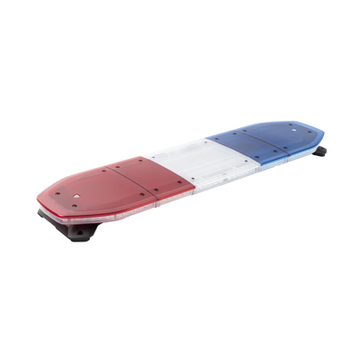 Barra de luces LED de 48", 216 LED, Dual Color, Programable, Rojo/Azul/Ámbar/Claro, Ideal para Equipar Unidades de Seguridad Publica con Domos Rojo, Claro y Azul