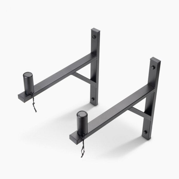 ON STAGE SS7914B Soportes de altavoces para montaje en pared,poste y el adaptador para altavoces admiten altavoces con conectores de montaje de 1 3/8" o 1 1/2", Color negro