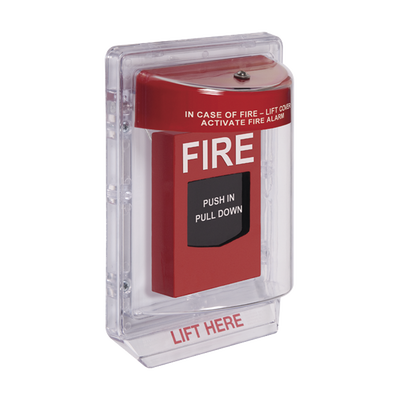 Cubierta Protectora de Policarbonato Serie Stopper II® , Con Bocina, Sin Espaciador, Montaje Empotrado, Etiqueta en Inglés