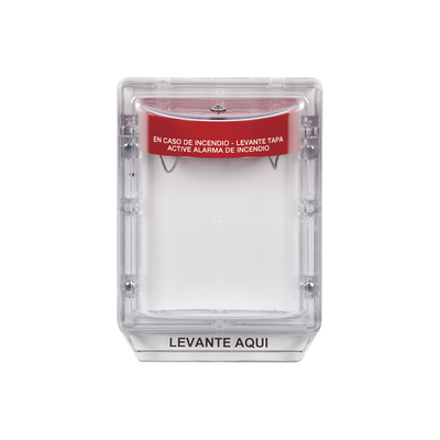 Cubierta Protectora Serie Stopper II® De Policarbonato, Con Bocina, Espaciador Transparente, Etiqueta en Español