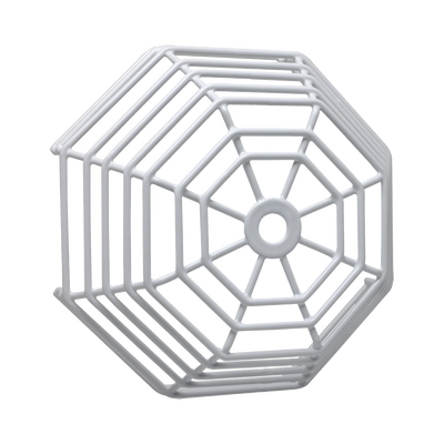 Rejilla de acero Web Stopper® para protección de detectores de humo de vandalismo y accidentes. Bajo perfil, montaje en superficie