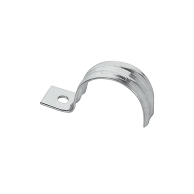 Abrazadera para tubo tipo uña 1 1/4" bolsa con 5 piezas