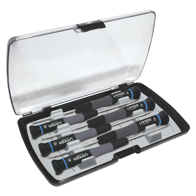 Juego de 6 destornilladores ESD torx en caja plástica de precisión