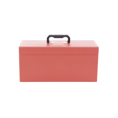 Caja de herramientas metálica con soble cerradura de 51 x 21.5 x 24cm.