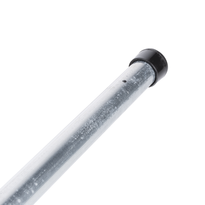 Poste de Esquina para Cerca Electrificada. Tubo Galva. de 1.4m, cal. 18 de 1" Diam. (Sin pintar). Ideal para 6 Aisladores