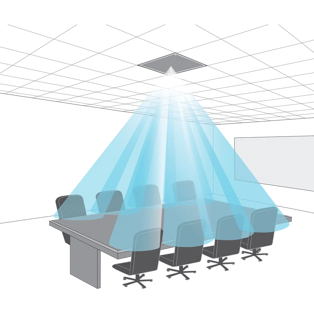 SHURE MXA920B-R Microfono ambiental para Videoconferencias y Salas de Reunión Micrófono de techo con audio profesional, formación automática de haces e integración en sistemas AV. Compatible con Zoom, Teams y más. Color NEGRO, formato redondo