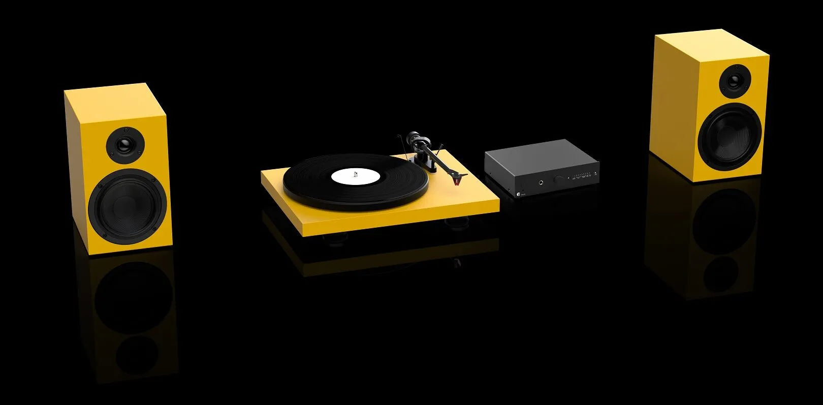 Tornamesa Pro-Ject Colourful Audio System 2 Satin Golden Yellow