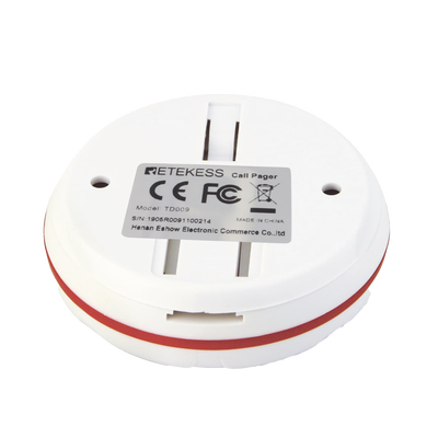 Botón de Llamada TD009 / Frecuencia 433MHz / Transmisión 100 mts / Impermeable / Temperatura -20°C a 55°C / Batería 12V 23A