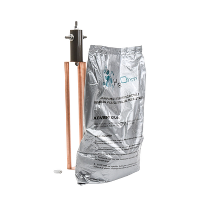 Electrodo para corriente máxima de 45 Amp. con Filtro y Compuesto H2Ohm.