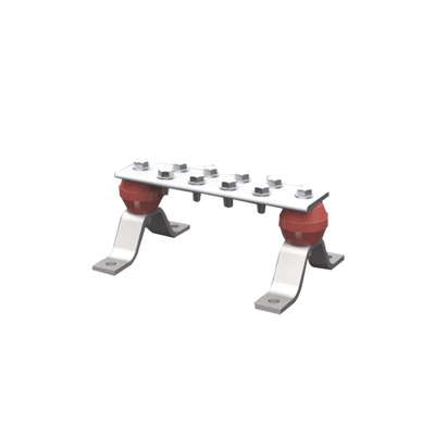 Barra de Unión de Aluminio de 8 Contactos 2" x 8" x 1/4" (50.8 x 203.2 x 6.35 mm)