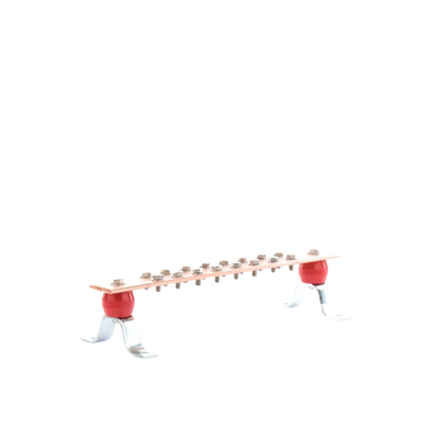 Barra de Unión de Cobre de 16 Contactos 2" x 15-1/4" x 1/4" (50.8 x 387.35 x 6.35 mm)