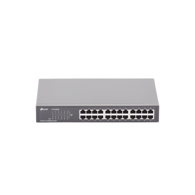 Switch no administrable de 24 puertos 10/100 Mbps para escritorio/rack