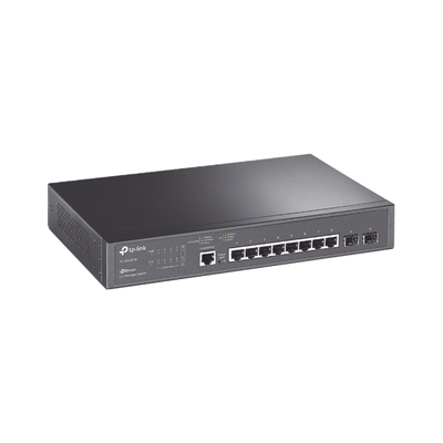 Switch JetStream SDN Administrable 8 puertos 10/100/1000 Mbps + 2 puertos SFP, administración centralizada OMADA SDN