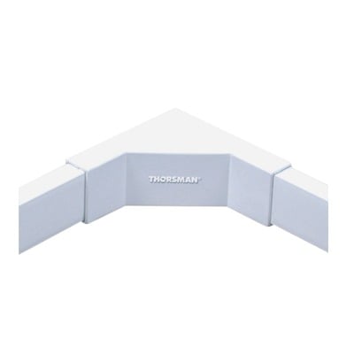 Esquinero interior color blanco de PVC auto extinguible, para canaleta TMK1720 (5220-02001)