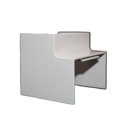 Esquinero Interior Color Blanco de PVC Auto Axtinguible, Para Canaleta TMK-4577 (5520-02001)