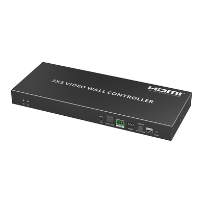 Controlador de video Wall | 1 entrada de fuente fuente HDMI a 9 salidas HDMI | 3x3 | 4K60Hz.