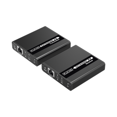 Kit Extensor HDMI para distancias de 70 metros / Soporta resoluciones 720 y 1080P @ 60 Hz / Cat 6, 6a y 7 / Cero Latencia / Uso 24/7 / HDR10 / Salida Loop / Configuración EDID / Soporta control remoto del equipo fuente / Salida de audio de 3.5mm
