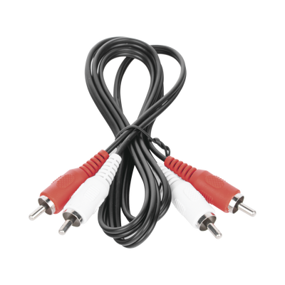 Cable RCA macho a macho de 1 metro de longitud, para aplicaciones de audio y video optimizado para HD.