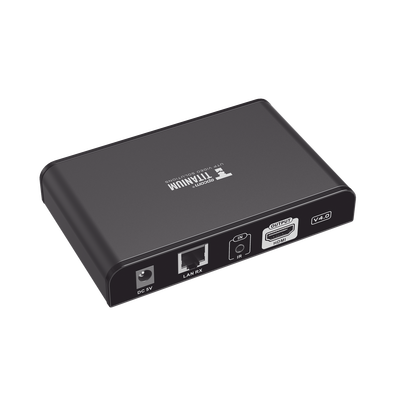 Receptor Compatible para Kits TT-383PRO4.0 / Resolución 1080P@60Hz / Cat 5e/6 / Distancia de 120 m / Control IR / Protocolo HDbitT / Compatible con Switch Gigabit.