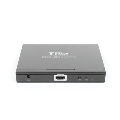 MATRICIAL DE VIDEO HDMI 4X1 (Divisor) / 4 Entradas a 1 Salida HDMI / 1080p @ 60Hz / Diferentes modos de Display / Pantalla completa, Modo Dual, Modo Quad / Conmutación por Botón o Control Remoto / Botón de Control de audio.