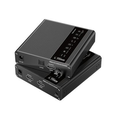Kit Extensor HDMI para distancias de 70 metros / Resolución 4K x 2K@ 60 Hz/ Cat 6, 6a y 7 / IPCOLOR / CERO LATENCIA / SIN COMPRIMIR / Uso 24/7 / Puerto S/PDIF / Salida Loop / Alimente solo el Tx (PoC) / Control IR.