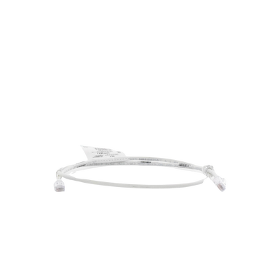 Cable de Parcheo UTP Cat6A, CM/LSZH, Diámetro Reducido (28AWG), Color Blanco Mate, 3ft