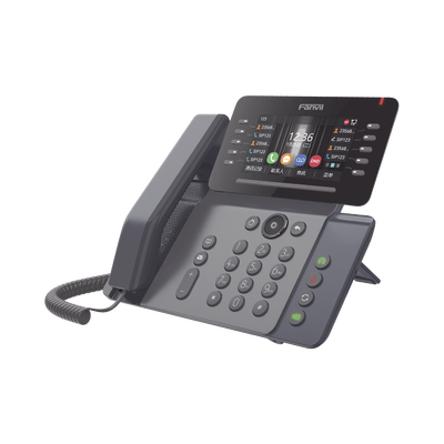 Teléfono IP Empresarial Esencial WiFi / Bluetooth, 20 líneas SIP, pantalla a color 4.3" ajustable, PoE, puertos Gigabit, conferencia local de 6 vías.