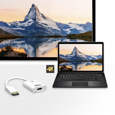 Adaptador activo de DisplayPort a HDMI | 4K | Compatible con audio |