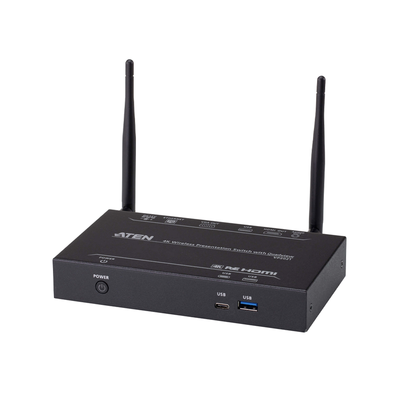 Switch de presentaciones | Resolución 4K | Diferentes herramientas de colaboración: Anotación, pizarra y captura | inalámbrico con Quad View | Multi-view se pueden compartir hasta 4 fuentes de forma inalámbrica