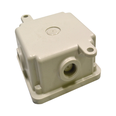 Caja trasera resistente a la intemperie, no metálica, gris, accesorio federal signal