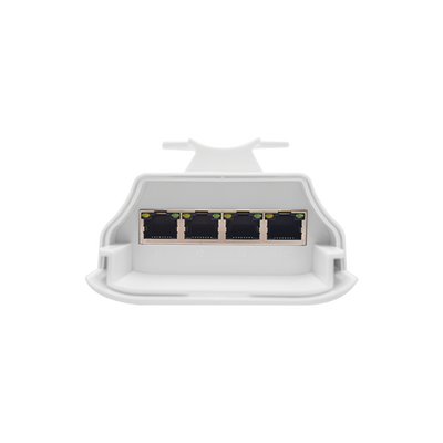 Extensor PoE para Exterior / No Admnistrable / Una Entrada PoE 802.3 bt de 60W / 3 Salidas PoE 802.3 af/at de Hasta 30W / Protección IP65 / Plug and Play Sin necesidad de Configuración / Ideal para Aplicaciones de CCTV