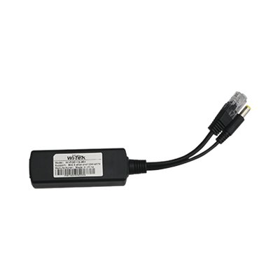 Splitter PoE IN 802.3 af/at / Se Puede Energizar Hasta con 30W / Salida de 12 Vcc 1A (12W) / Instalación es Escritorio (superficie plana) / Idea para cámas IP SIN PoE (CCTV)