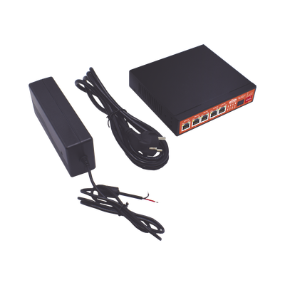 Controlador Solar de 5A con Switch PoE / 1 Puertos Gigabit PoE 802.3 bt / 2puertos PoE 802.3 af/at con 2 Puertos PoE Pasivo 24 Vcc / 1 Puerto SFP / No administrable