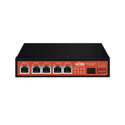 Controlador Solar de 15A con Switch PoE / 1 Puertos Gigabit PoE 802.3 bt / 2 Puertos PoE 802.3 af/at / 2 Puertos PoE Pasivo 24/48 Vcc / 1 Puerto SFP / No administrable