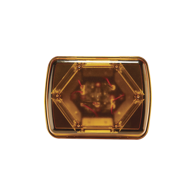 Mini Barra con 18 Poderosos LEDs, Color Ámbar Con Montaje Magnetico