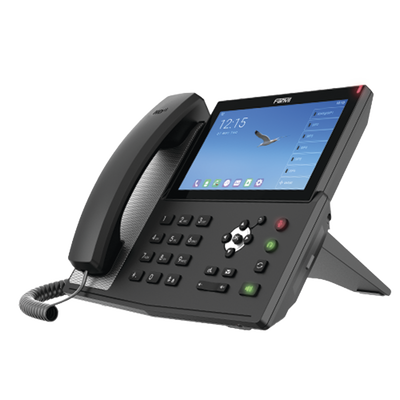 Teléfono IP Android Empresarial para 20 lineas SIP, pantalla táctil, Wi-Fi y Bluetooth, PoE, hasta 112 botones DSS, puertos Gigabit, soporta recepción de video.