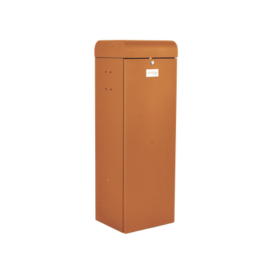 Barrera vehicular izquierda / Soporta brazo de hasta 3 m / Apertura en 1.5 s / Final de carrera ajustable por programación / Movimiento fluido / Diseño elegante color naranja