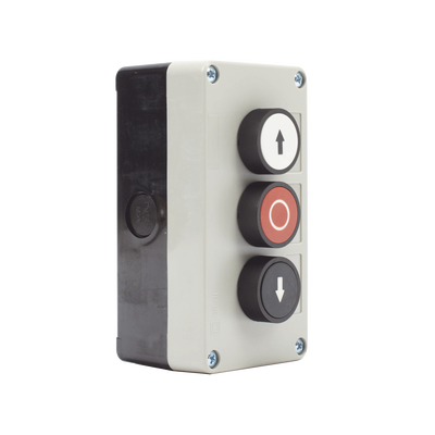 Botonera Triple Para Barreras Vehiculares, Operadores Corredizos y Abatibles.